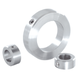 K0406 - Shaft collars set screw DIN 705, stainless steel