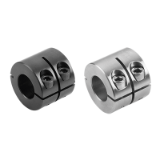 K1923 - Shaft collars one-piece, wide, slitted outside
