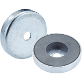 K0554 - Magnets with counterbore (shallow pot magnets) hard ferrite
