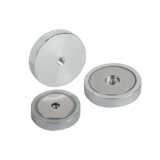 K0556 - Magnets shallow pot with internal thread in NdFeB