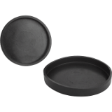K0561 - Protective rubber caps for shallow pot magnets
