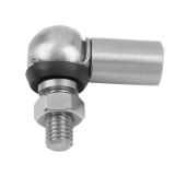 K0734 - Angle joints stainless steel like  DIN 71802, Form CS with sealing cap