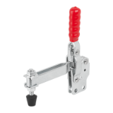 K1248 - Toggle clamps vertical with straight foot and adjustable clamping spindle