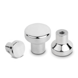K1308 - Mushroom knobs female thread with high head for Hygienic USIT® Freudenberg Process Seals sealing and shim washer