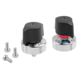 K1834 - Indexing plungers with twist knob and tapered indexing pin