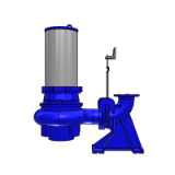 Amarex KRT K Installation Pump - Stationary wet well installation (S1 duty with motor outside of the fluid possible)