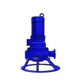 Amarex KRT 安装类型 P 泵 - 移动式湿安装（S1 驱动，带潜水电机）