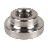DIN 6311+WN-RF - Pezzi di spinta con anello elastico, DIN 6311, acciaio inox 1.4301
