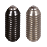 MAE-FDS-KU-IS - Spring Plungers with Ball and Internal Hexagon, normal spring force
