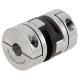 MAE-DRKPL-HFD - Torsionally-Stiff Couplings HFD with Through Holes, Clamp Style