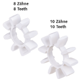 MAE-ZKR-DX/DXA-92A-WS - Spare Part - Spiders for Couplings DX and DXA, Material Polyurethane, white