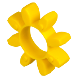 MAE-ZKR-STRD-92A-GELB - Spiders for Elastic Couplings, Standard Type, 92° Shore A, Material Polyurethane, yellow