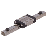 MAE-MINI-PR-SCHIENENF - Miniature Profile Rail Guides, Material rails stainless steel and Carriage in stainless steel with return zones of POM