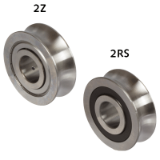 MAE-PL-LFR-ST - Rodillo perfilado LFR de acero, con discos de recubrimiento 2Z o discos de obturación de goma 2RS