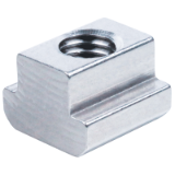 DIN508-MU-10-VZ - Nuts DIN 508 for Tee Slots DIN 650, Tempered steel zinc-plated