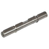 MAE-ABTRIEBSW-BEIDS-HMD/I-HMD/II - Push-In Output Shafts for  Worm Geared Motors HMD/I and HMD/II, Double Sided