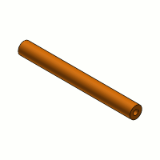 S66 - Elastomer rods - 80 Shore A - Hollow rod