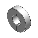 SCSAH, SCNPAH - Ghiere di bloccaggio - Con inserti filettati - (Per carico leggero) - In alluminio - Spaccate, in due pezzi