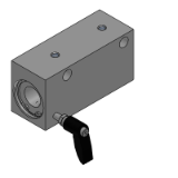 LHSSWC, LHSLWC - Linear Bushing Pillow Blocks with Clamp Lever - Tall Blocks Double, Right / Left Clamp Lever