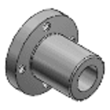 LHTR, LHTRF - Linear Bushings - Mini Flanged - Tapped Hole Type (Space Saving) - Round Flange