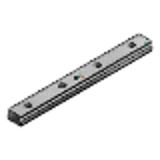 SAULF, SAWLF - Miniature Slide Guides with Lubrication Unit/Interchangeable, Small Clearance Standard L Configurable Rail