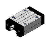 SXRB - Guides à glissières pour charge lourde-avec système de retenue en résine/Bloc standard, à petite précharge interchangeable
