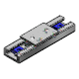 KSRLST, KSRLCST - Linear Rails Aluminum / Bearing Type with Stopper