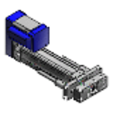 RSDG1__-U, RSDG1__B-U - Single Axis Robots RSDG1 - Rod Type with Support Guide Motor Folded