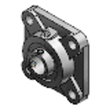 C-HDF - C-VALUE Medium Accuracy Ball Bearing Units - Cast Iron, Flanged - Square Flanged