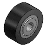 NAUGFR, NAUGF - Roller Follower Covered with Urethane - Solid Flat Type