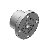 S-SBAMRC - Bearings with Housings - Low Profile Grease Filled - Double Bearings - Non-Retained - Round