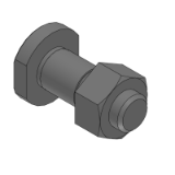 SH-KCLSB,SHD-KCLSB - (Precision Cleaning) Precision Pivot Pins - D Tolerance Selectable - Shape B (Lock Nut Type)