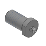 CHXA, CHXAK, CHXAM, CHXAD, CHXADK, CHXADM - C-VALUE Locating Pins for Welding Fixtures - Point Taper R, Shouldered, Threaded, With Surface Finish Relief