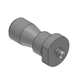 CHXB, CHXBK, CHXBM, CHXBD, CHXBDK, CHXBDM - C-VALUE Locating Pins for Welding Fixtures - Point Taper R, Shouldered, With Set Screw Flat and Surface Finish Relief