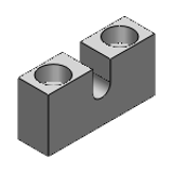 AJKC, AJKCM,  AJKCS - 调整螺栓用固定块 -标准型·侧面安装型·侧面安装T尺寸简易型-