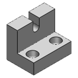 AJLC, AJLCM - アジャストボルト用ブロック - 標準タイプ