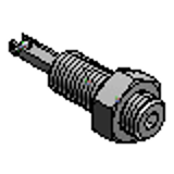 RBPJ, RBSJ screw - 滚轮柱塞-螺栓类型