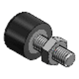 UNSTH_b - 冲击吸收挡块-带低弹性橡胶螺栓/带内六角头螺栓·垫圈·板-带低弹性橡胶内六角头螺栓