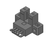 C-MSX67_N, C-MSX67_P - 経済型 溝型コネクタ