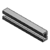 SENA, SENAB - Rotaie per interruttori e sensori, in alluminio, dimensione L selezionabile, profilo A