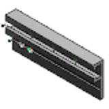 SENC_ _H, SENCB_ _H - Rotaie per interruttori e sensori, in alluminio, posizione fori configurabile, profilo C