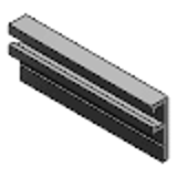 SENC, SENCB - Rotaie per interruttori e sensori, in alluminio, dimensione L selezionabile, profilo C