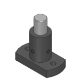 SL-MSFSS,SH-MSFSS,SHD-MSFSS - (Precision Cleaning) Device Stands - Set Screw Type, Square Flange, Compact, with Solid Posts