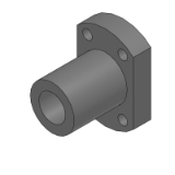SL-PFPSS, SH-PFPSS, SHD-PFPSS - (Precision Cleaning) Brackets for Stands - Reversed Fastening, Square Flange