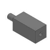 SL-SLRGF, SH-SLRGF, SHD-SLRGF - (Precision Cleaning) Square Post - One End Tapped and One End Threaded, Configurable Length and Male Screw Length, Selectable Thread Size -L Dimension, Thread Dia. Configurable-