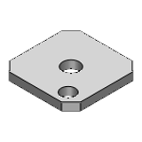 JTHDS - Welded Mounting Plates / Brackets - Dimension Configurable Type - JTHDS