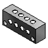 BMASP, BMASRP - Manifold Blocks - Hydraulic - Pitch Configurable BMAS_Series - 25x32 Square