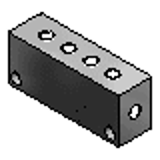 BMRAFP, BMRAFAP, G-BMRAFP, G-BMRAFAP - Manifold Blocks - Pneumatic - Pitch Configurable BMRA_Series - 30x40 Square