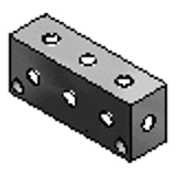 BMTAF, BMTAFA, G-BMTAF, G-BMTAFA - Manifold Blocks - Pneumatic - Pitch Standard BMTAF_Series - 30x40 Square
