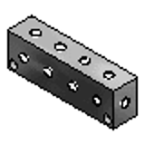 BMUAF, BMUAFA, G-BMUAF, G-BMUAFA - Manifold Blocks - Pneumatic - Pitch Standard BMUAF_Series - 30x40 Square
